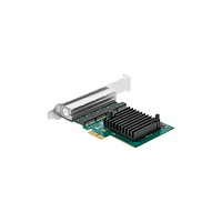 DeLOCK Delock - nätverksadapter - PCIe 2.0 - Gigabit Ethernet x 4