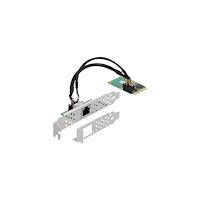 DeLOCK Delock Mini PCIe I/O PCIe full size 1 x RJ45 Gigabit LAN - nätverksadapter - PCIe Mini Card - Gigabit Ethernet x 1