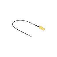 DeLOCK Delock antennkabel - 20 cm - grå, svart