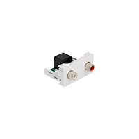 DeLOCK Delock Easy 45 - snäppbar modul - vit, RAL 9003