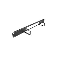 DeLOCK Delock panel för kabelhantering - 1U - 19" - with opening and 2 hooks