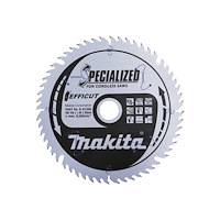 Makita Makita Efficut cirkelsågblad - för trä, metall, plast, laminat, MDF-skiva, melamine