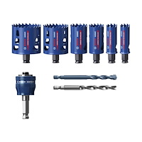 Bosch Group Bosch Expert Tough Material hålsågssats - för plast, tegel, soft tile, stainless steel sheets, wood with metal - 9 delar