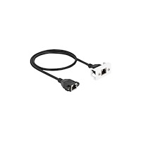DeLOCK Delock nätverkskabel - 50 cm - svartvitt