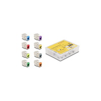 DeLOCK Delock keystone module - grå, blå, gul, röd, grön, orange, violett, neongul