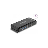 DeLOCK Delock - omkopplare för tangentbord/video/mus/ljud/USB - DisplayPort 1.4 KVM Switch 8K 60 Hz with USB 5 Gbps and Audio