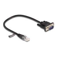DeLOCK Delock seriell RS-232-kabel - 30 cm - svart