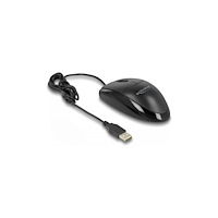 DeLOCK Delock - mus - tyst - USB - svart