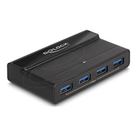 DeLOCK Delock - USB-brytare - 5 Gbps, 4 x device and 2 x host - 4 portar