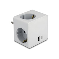 DeLOCK Delock - socket splitter - med barnskyddslås - 3680 Watt