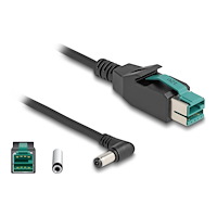DeLOCK Delock - USB-kabel med egen strömförsörjning - USB PlusPower (12 V) till DC-jack 5,5 x 2,1 mm - 1 m