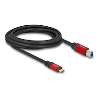 DeLOCK Delock - USB typ C-kabel - 24 pin USB-C till USB Type B - 3 m