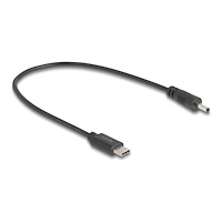DeLOCK Delock - strömkabel - 24 pin USB-C till Växelströmsjack 3,0 x 1,1 mm - 27 cm