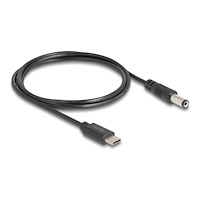 DeLOCK Delock - strömkabel - 24 pin USB-C till DC-jack 5,5 x 2,1 mm - 1 m