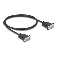 DeLOCK Delock seriell RS-232-kabel - 1 m - svart