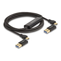 DeLOCK Delock - USB-C-kabeluppsättning - 24 pin USB-C till 24 pin USB-C - 2 m