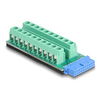 DeLOCK Delock - USB-adapter - 19-polig USB-header till 20-pin terminalblock