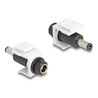 DeLOCK Delock - typväxlare för ström - Växelströmsjack 5,5 x 2,5 mm till Växelströmsjack 5,5 x 2,5 mm