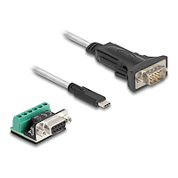 DeLOCK Delock - USB-/seriell kabelsats - 24 pin USB-C till DB-9 - 50 cm