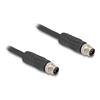 DeLOCK Delock - sensorkabel - 4 stifts M12 till 4 stifts M12 - 1 m