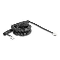 DeLOCK Delock telefonkabel - 5 m - svart