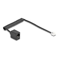 DeLOCK Delock telefonkabel - 1 m - svart