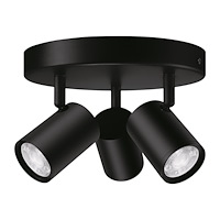 Philips WiZ IMAGEO - takspotlight - LED-spotlight x 3 - GU10 - 4.9 W - totalt: 14.7 W - 16 miljoner färger/varmt till kallt vitt...