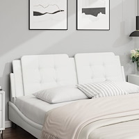 vidaXL Dyna till huvudgavel vit 152 cm konstläder