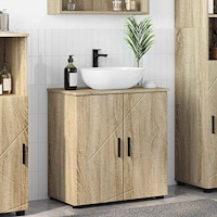 vidaXL Badrumsskåp med hylla Sonoma ek 61 x 35 x 64 cm Konstruerat trä
