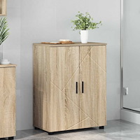 vidaXL Badrumsskåp med hylla Sonoma ek 60 x 35 x 80 cm Konstruerat trä