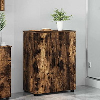 vidaXL Badrumsskåp Rökfärgad ek 60 x 35 x 80 cm Konstruerat trä