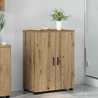 vidaXL Badrumsskåp med dörr artisan ek 60 x 35 x 80 cm Konstruerat trä