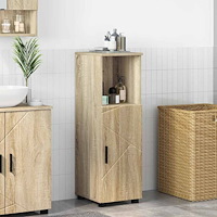 vidaXL Badrumsskåp med hylla Sonoma ek 30 x 35 x 95 cm Konstruerat trä