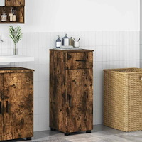 vidaXL Badrumsskåp Rökfärgad ek 30 x 35 x 80 cm Konstruerat trä