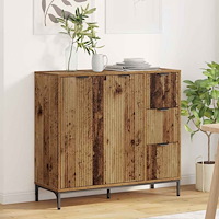 vidaXL Sideboard Gammalt trä 89,5 x 33 x 82 cm Konstruerat trä
