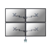 Neomounts by Newstar Neomounts FPMA-D935D4 monteringssats - fullständig rörelse - för 4 LCD-bildskärmar - silver
