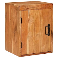 vidaXL Sängbord Brun 35 x 33 x 48 cm Massivt Trä Akacia