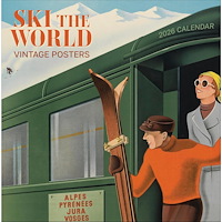 Pomegranate Europe Ltd Ski the World: Vintage Posters : 2026 Wall Calendar