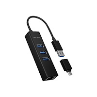 RaidSonic Technology ICY BOX IB-HUB1419-LAN - hubb - 3 portar