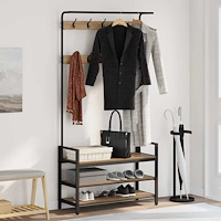 vidaXL Klädhängare artisan ek 95 x 34 x 184 cm Konstruerat trä