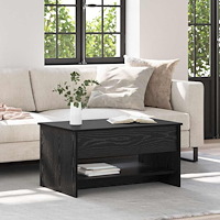 vidaXL Kaffeebord Svart ek 80 x 50.5 x 41.5 cm Konstruerat trä