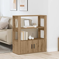 vidaXL Sideboard artisan ek 30 x 80 x 90 cm Konstruerat trä