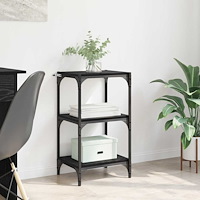 vidaXL Bokskåp Svart ek 40 x 33 x 71 cm Konstruerat trä