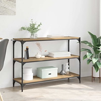 vidaXL Bokskåp artisan ek 100 x 33 x 71 cm Konstruerat trä