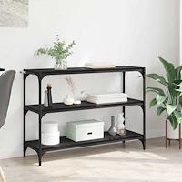vidaXL Bokskåp Svart ek 100 x 33 x 71 cm Konstruerat trä