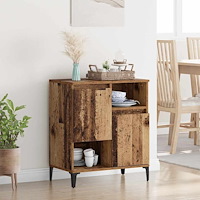 vidaXL Sideboard Gammalt trä 60 x 35 x 70 cm Konstruerat trä
