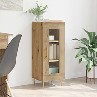 vidaXL Sideboard artisan ek 34 x 34,5 x 90 cm Konstruerat trä