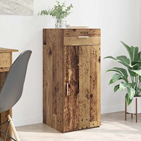 vidaXL Sideboard med låda artisan ek 42.5 x 40 x 93 cm Konstruerat trä