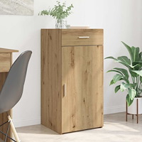 vidaXL Sideboard med låda artisan ek 42.5 x 40 x 93 cm Konstruerat trä