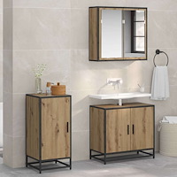 vidaXL Sideboard artisan ek 35 x 35,5 x 76 cm Konstruerat trä